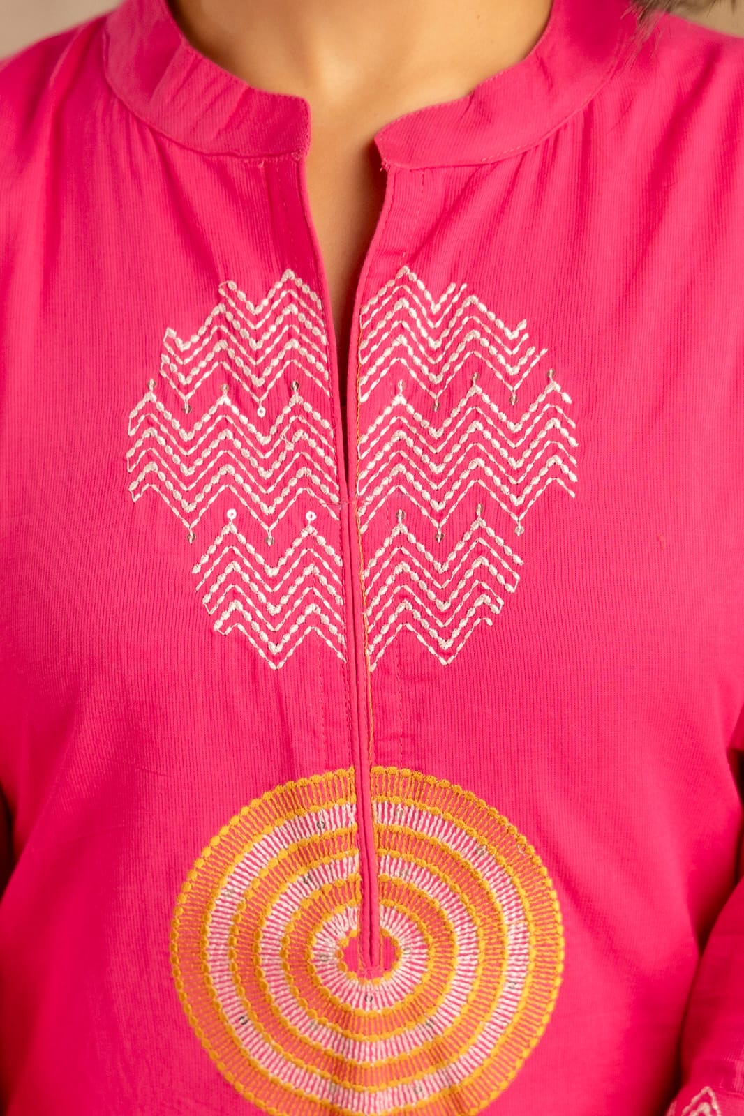 Cotton silly kurti Palazzo suit.