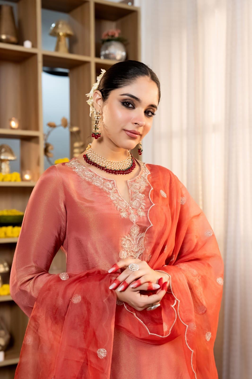 Crystal Silk Mul Chanderi Graceful Elegance Suit