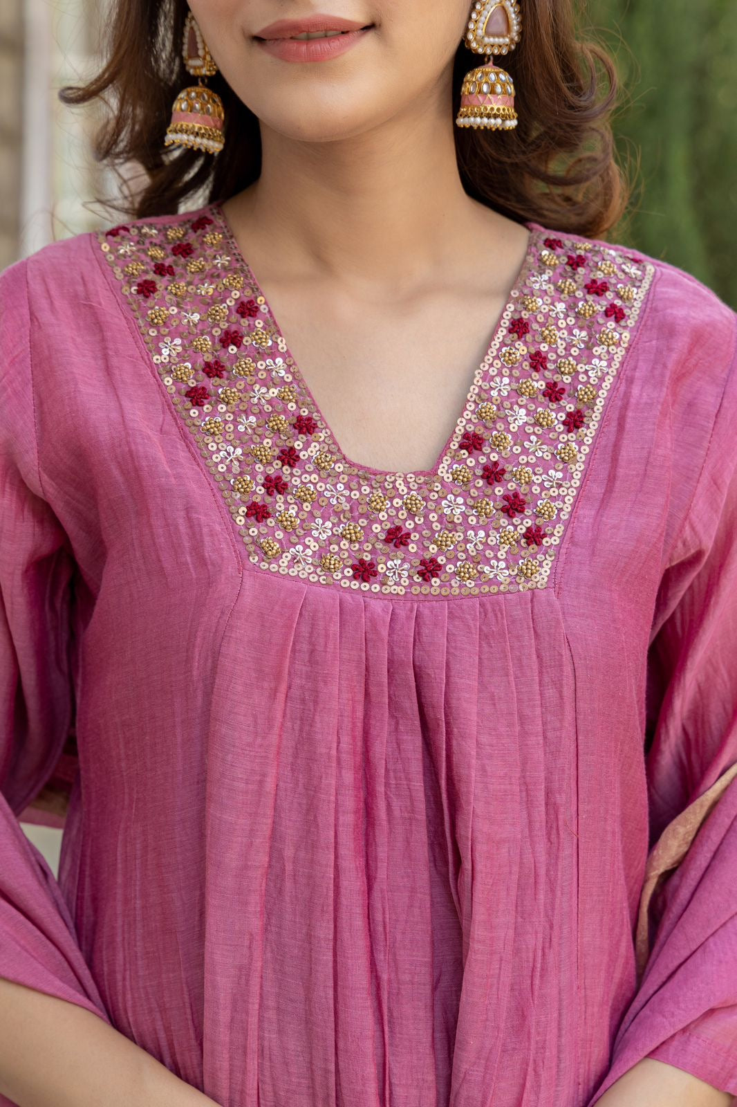 Elegant Mul Chanderi Suit Collection