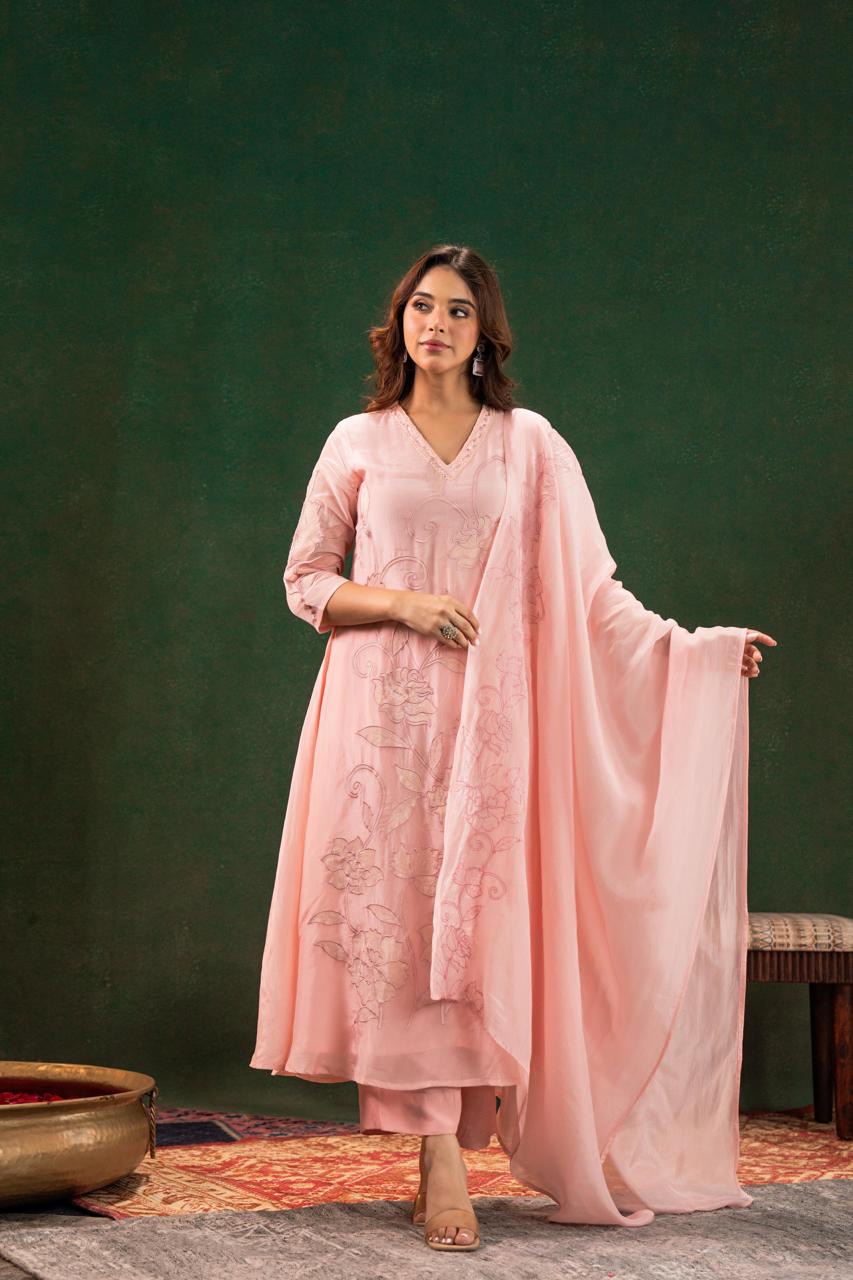 Crystal Silk Graceful Elegance Suit