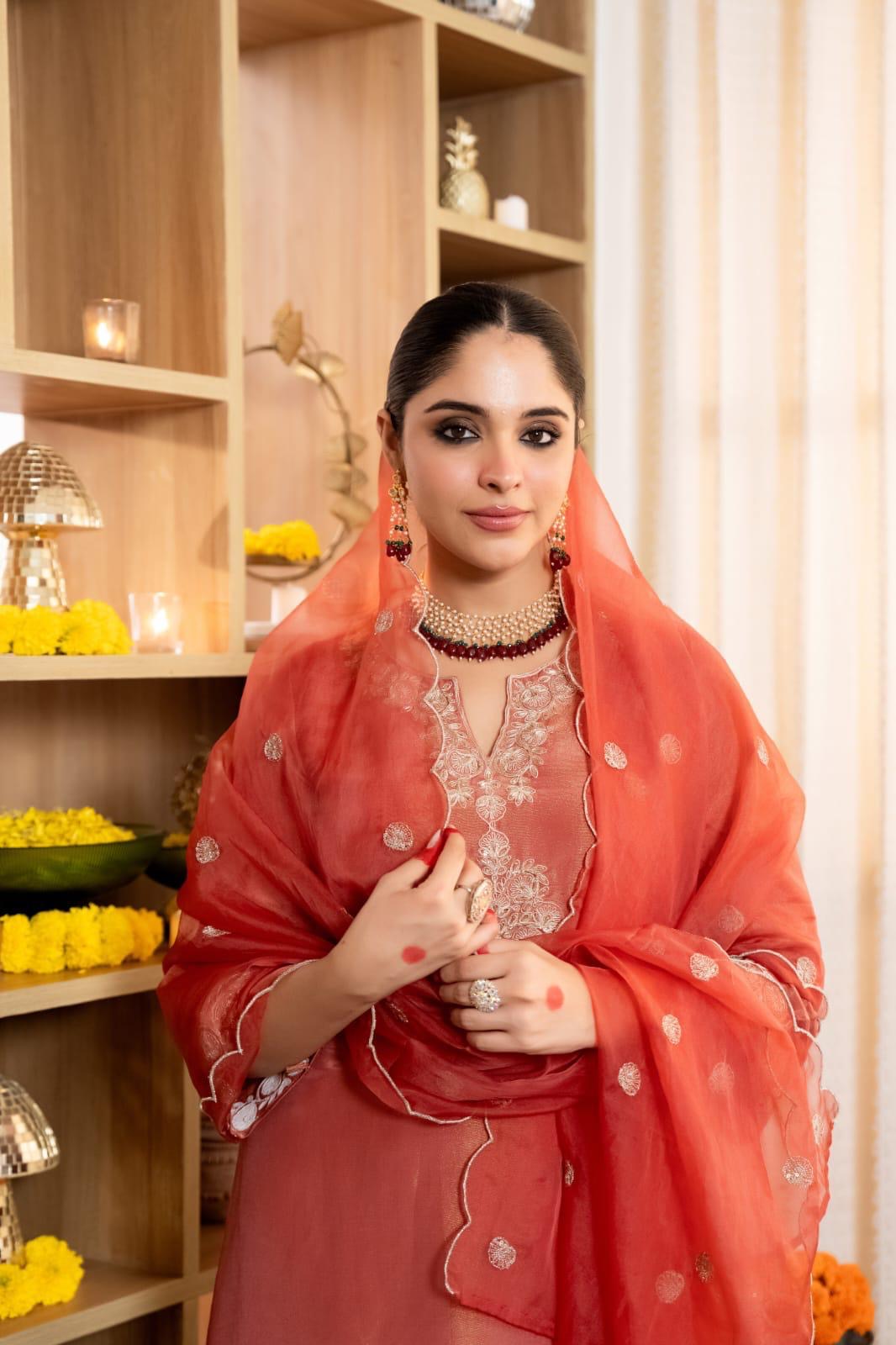 Crystal Silk Mul Chanderi Graceful Elegance Suit