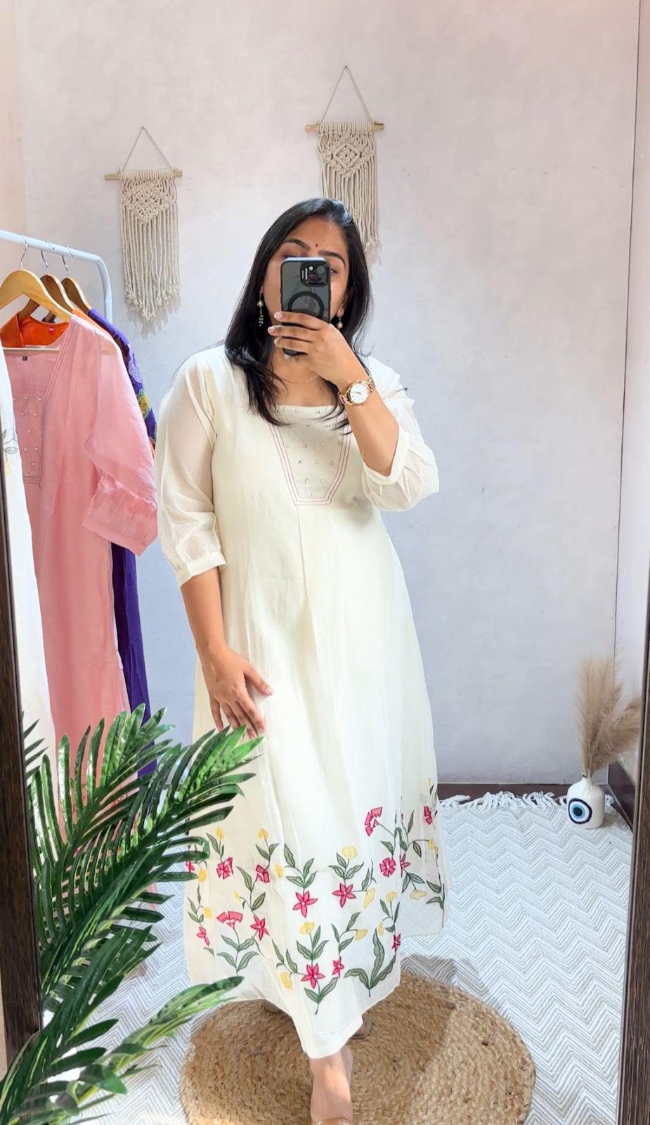 Mul chanderi elegance suit