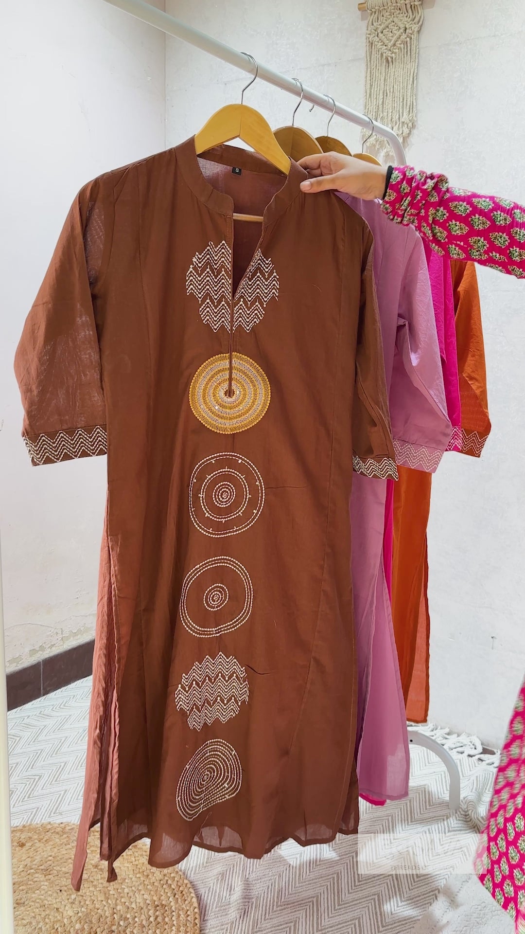 Cotton silly kurti Palazzo suit.