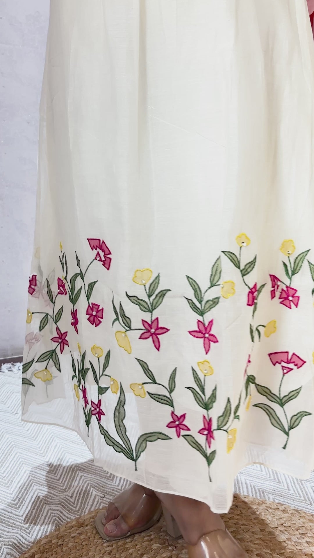 Mul chanderi elegance suit