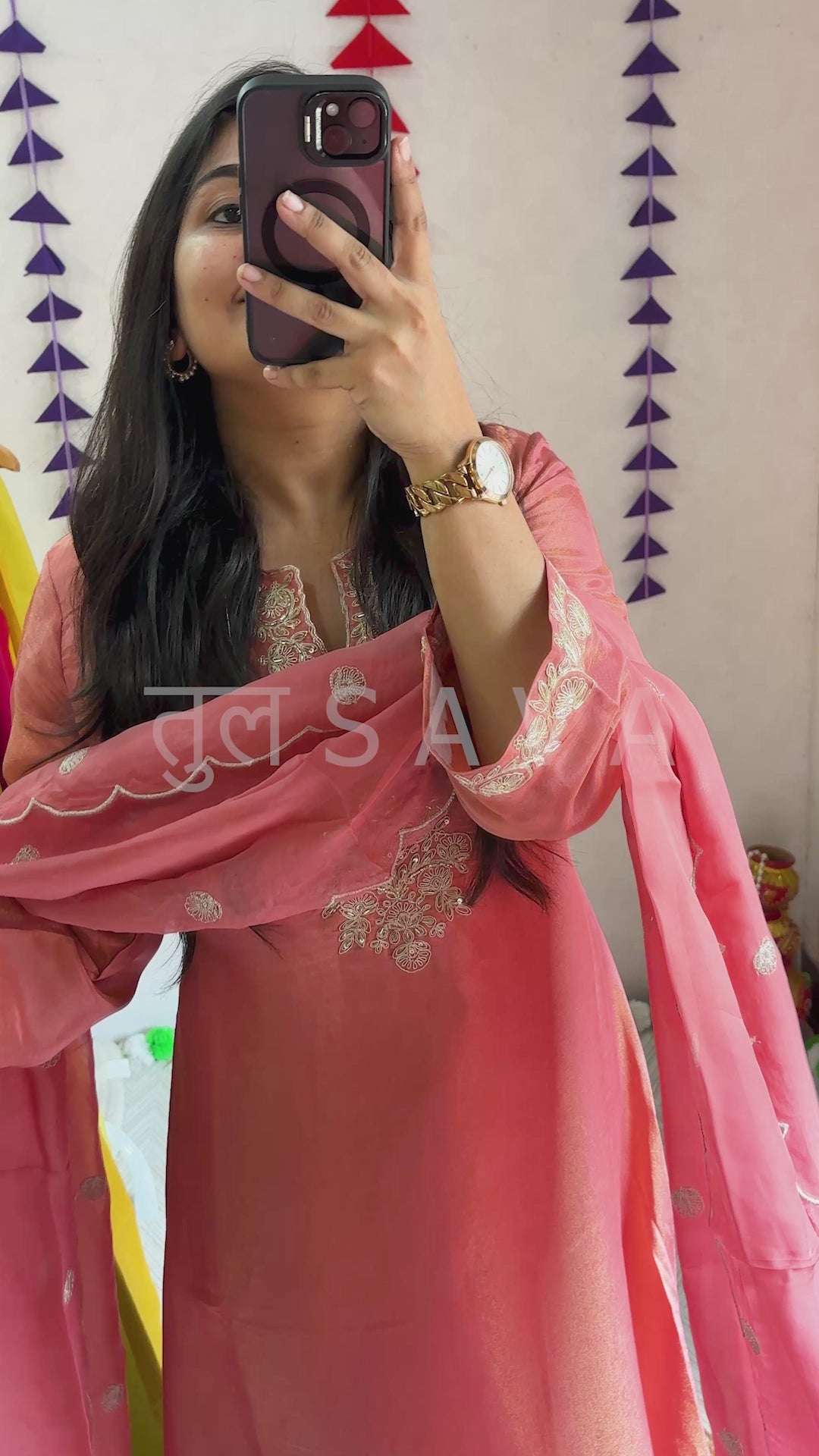 Crystal Silk Mul Chanderi Graceful Elegance Suit