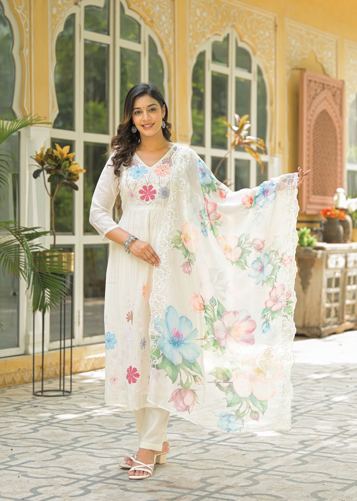 Classy Mul Chanderi Suit