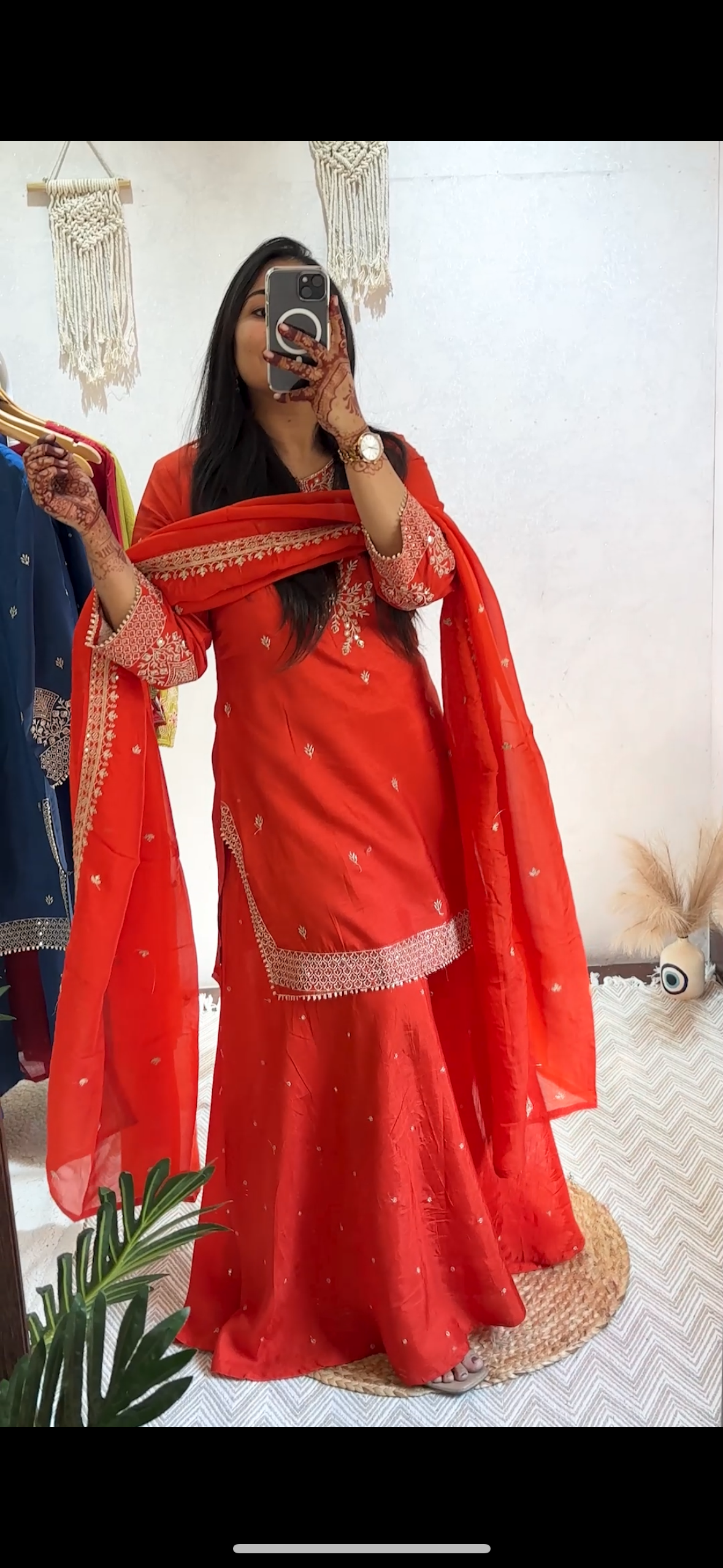 Pure Russian Silk hand work Suit