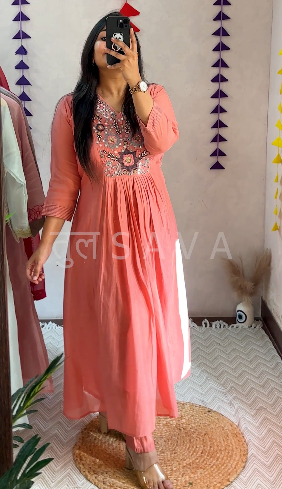 Budget Friendly Mul Chanderi Suit.