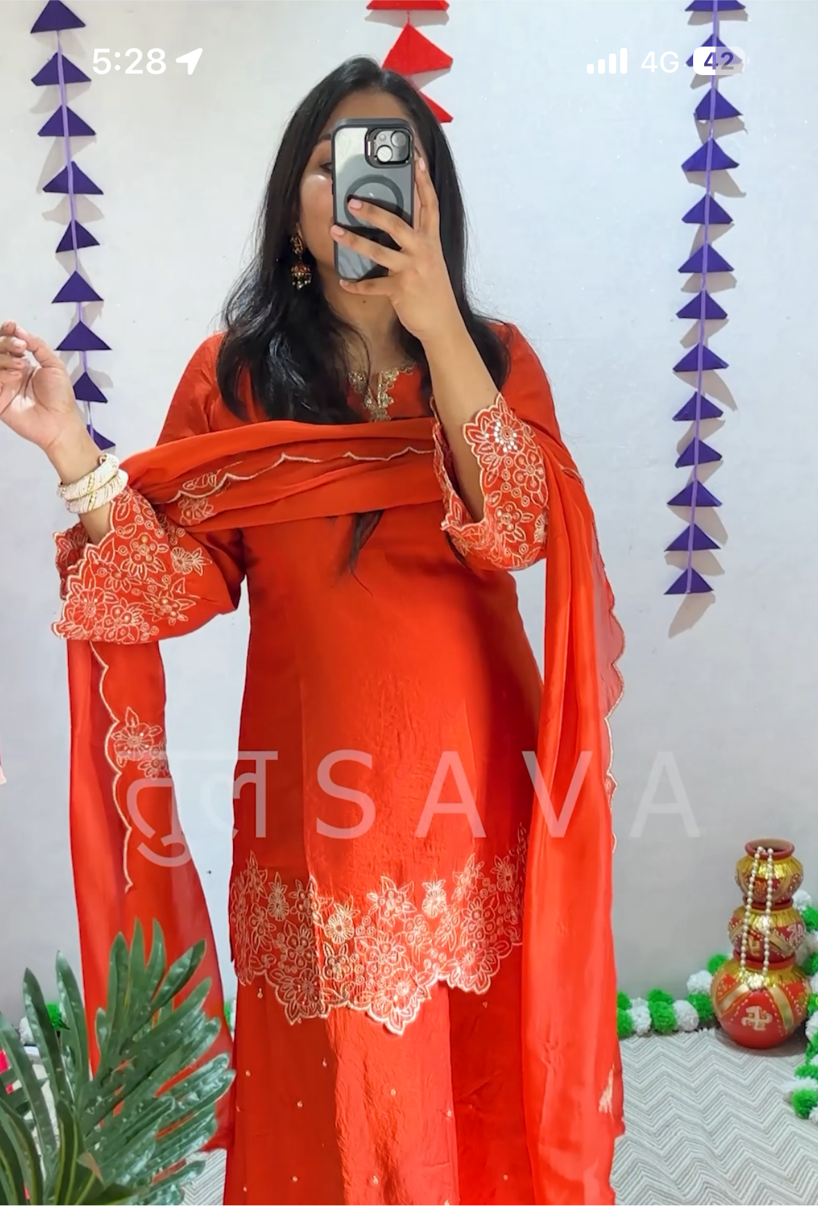 Pure Russian Silk Suit