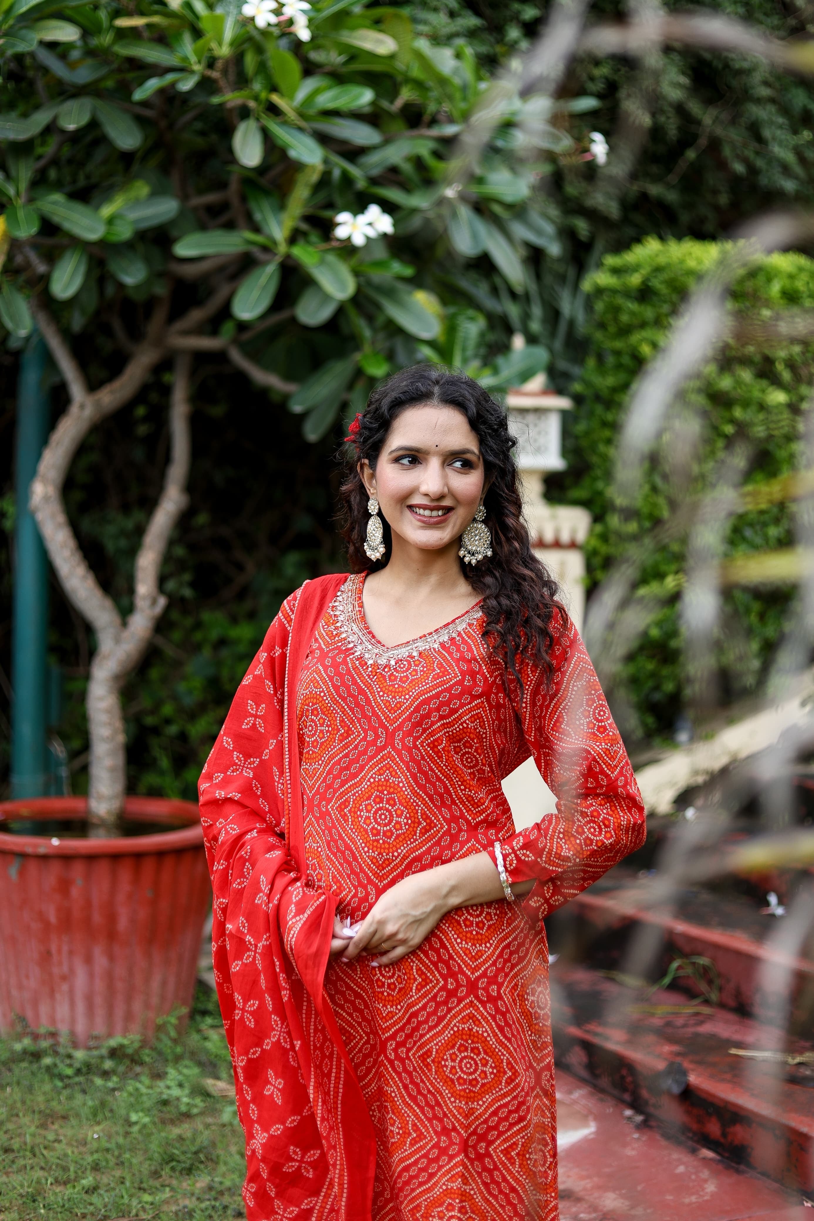 Cotton Bandhani Suit