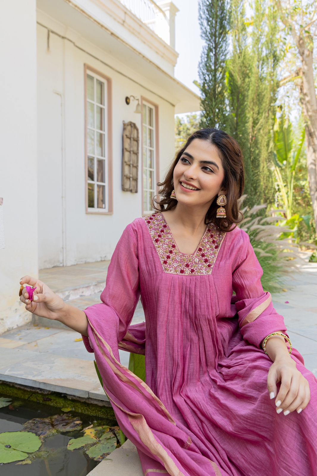Elegant Mul Chanderi Suit Collection