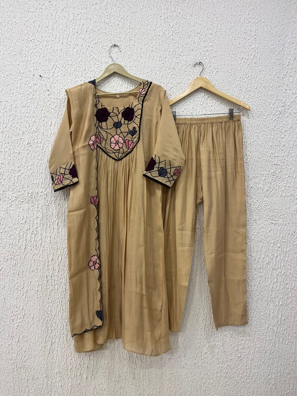 Budget Friendly Mul Chanderi Suit.