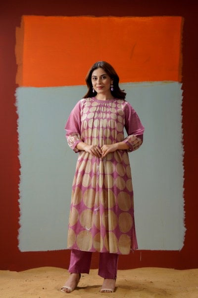 Mul Cotton Pure Fabric Suit Set