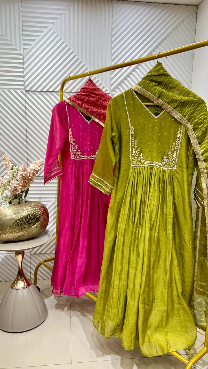 Premium Mul Chanderi Suit