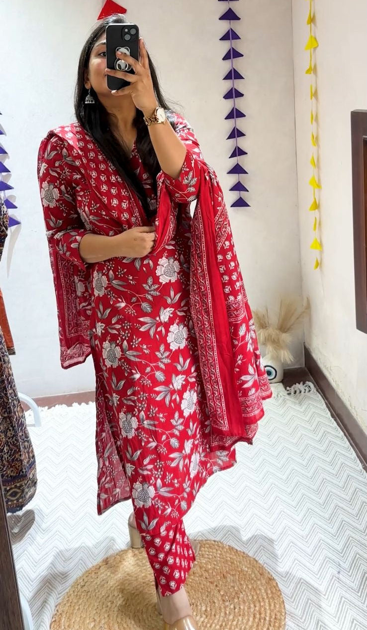 Pure Mul Cotton Premium elegant Suit