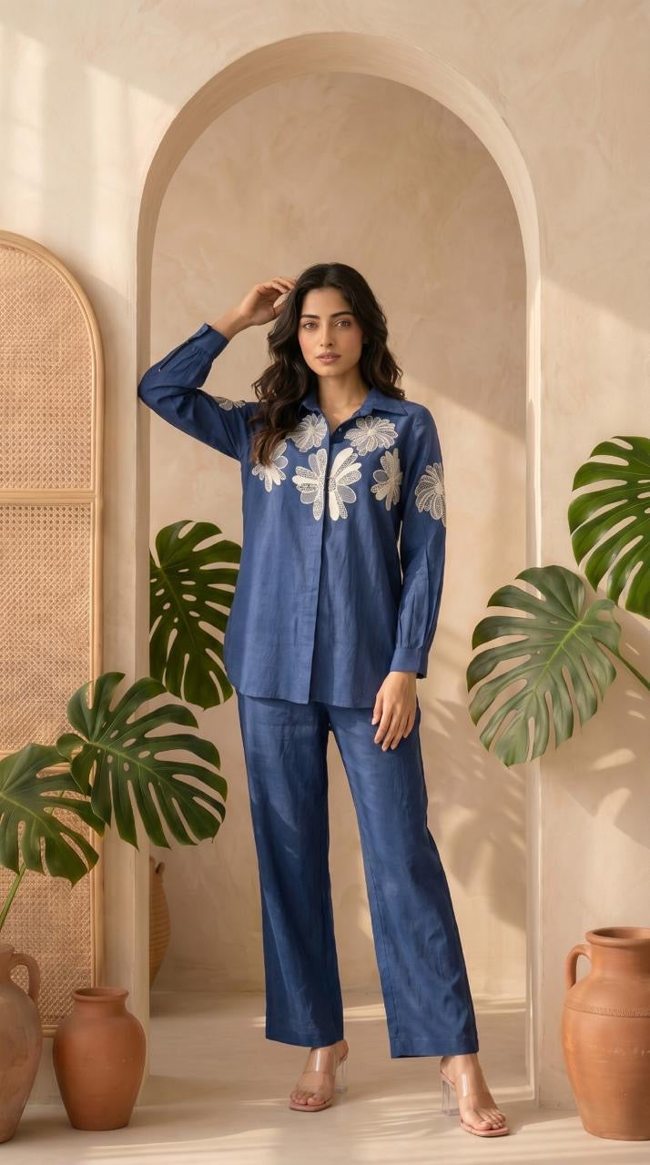 Cotton Thread Work Suit