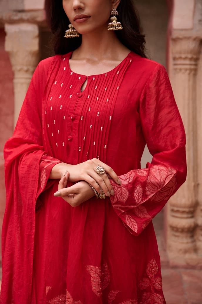 Mul Chanderi 3 piece Suit