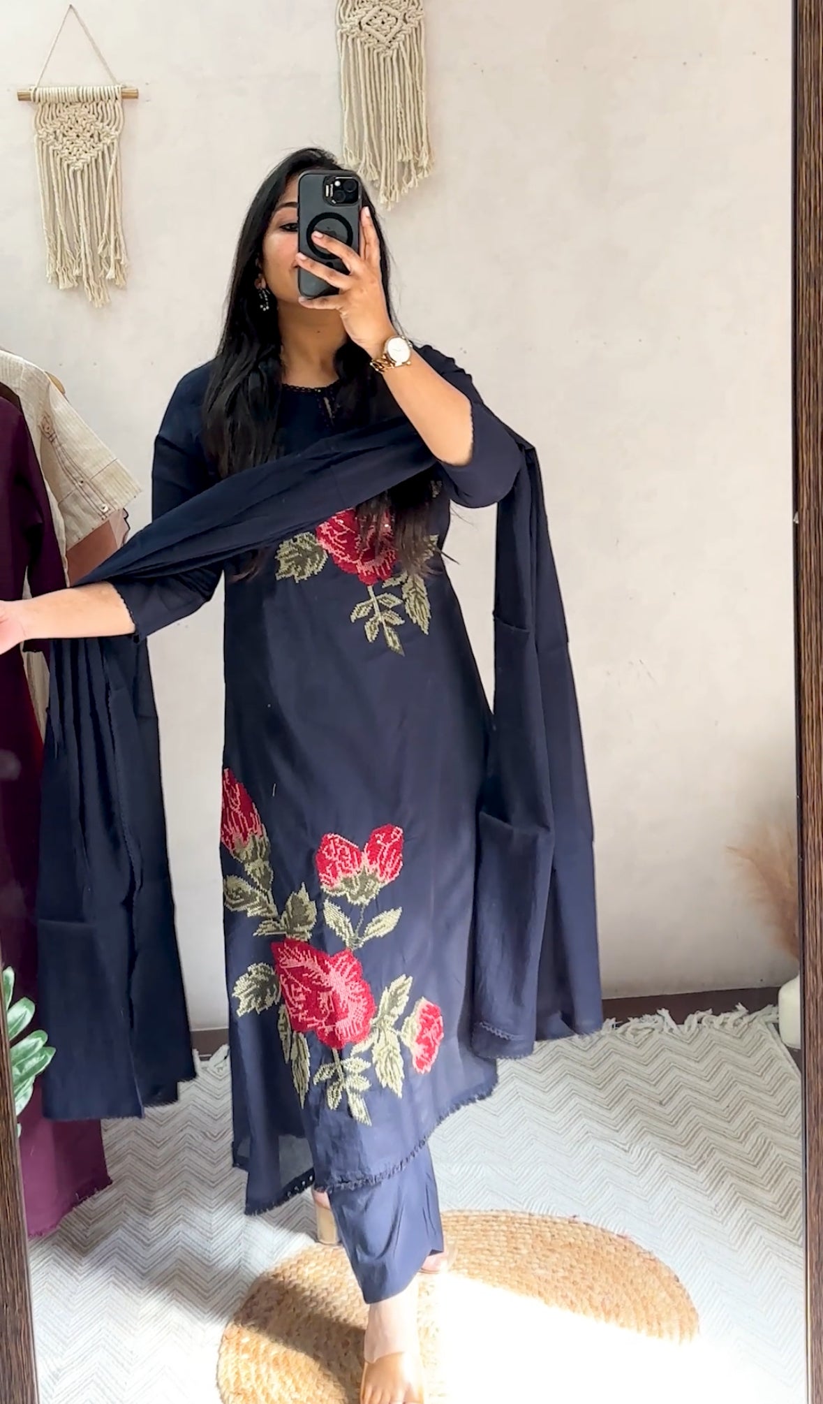 Pure Cotton Embroidery Suit
