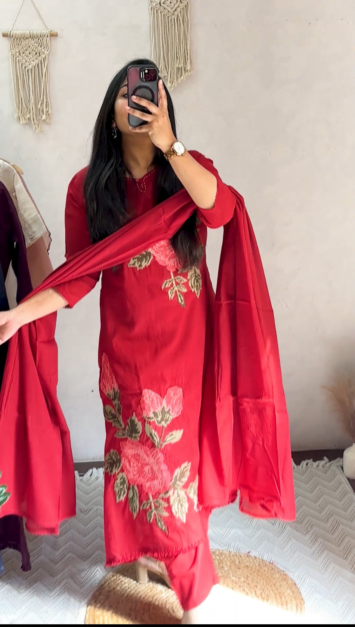 Pure Cotton Embroidery Suit