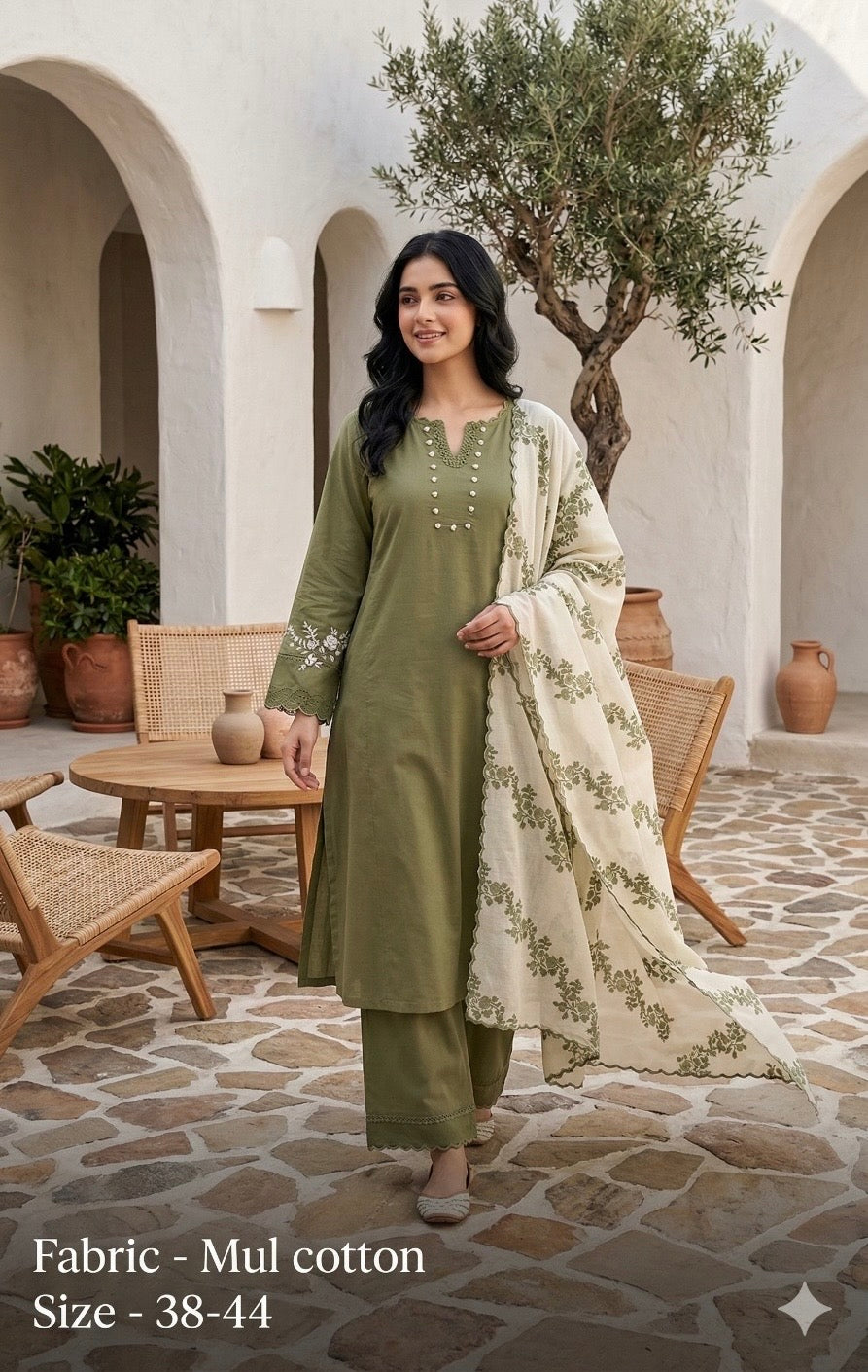 Pure Mul Cotton Premium elegant Suit
