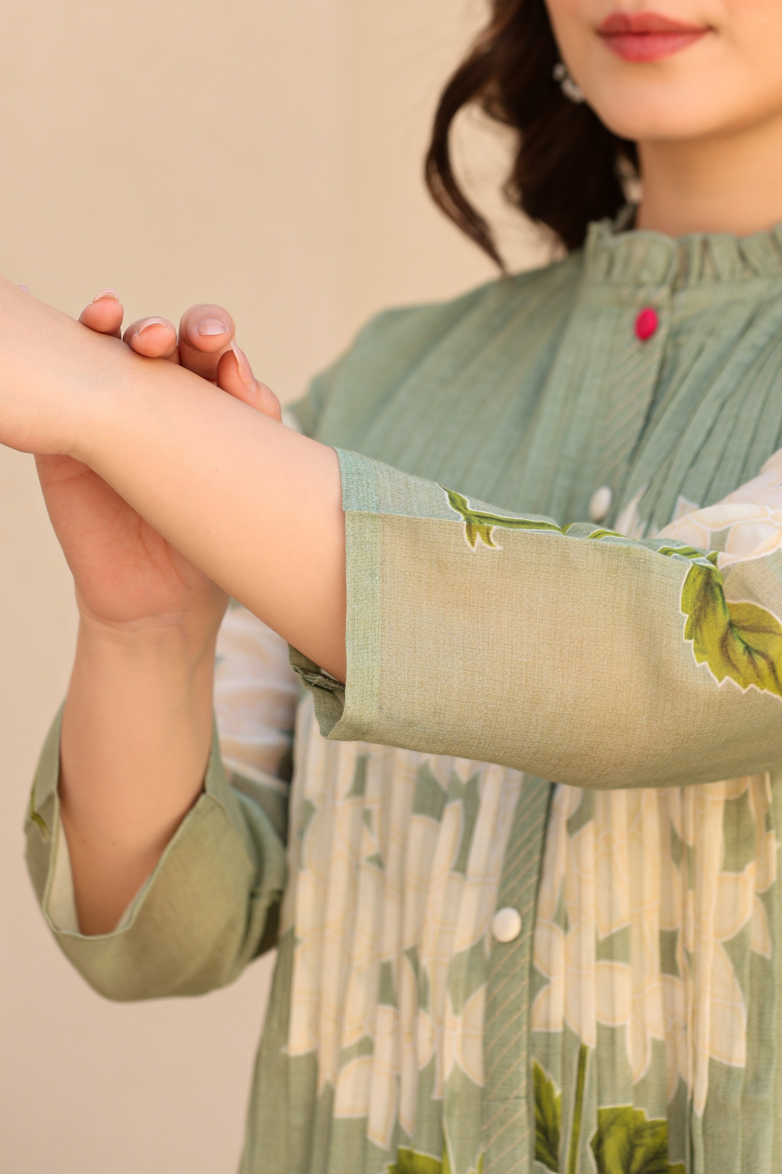 Elegant cotton 2 piece suit