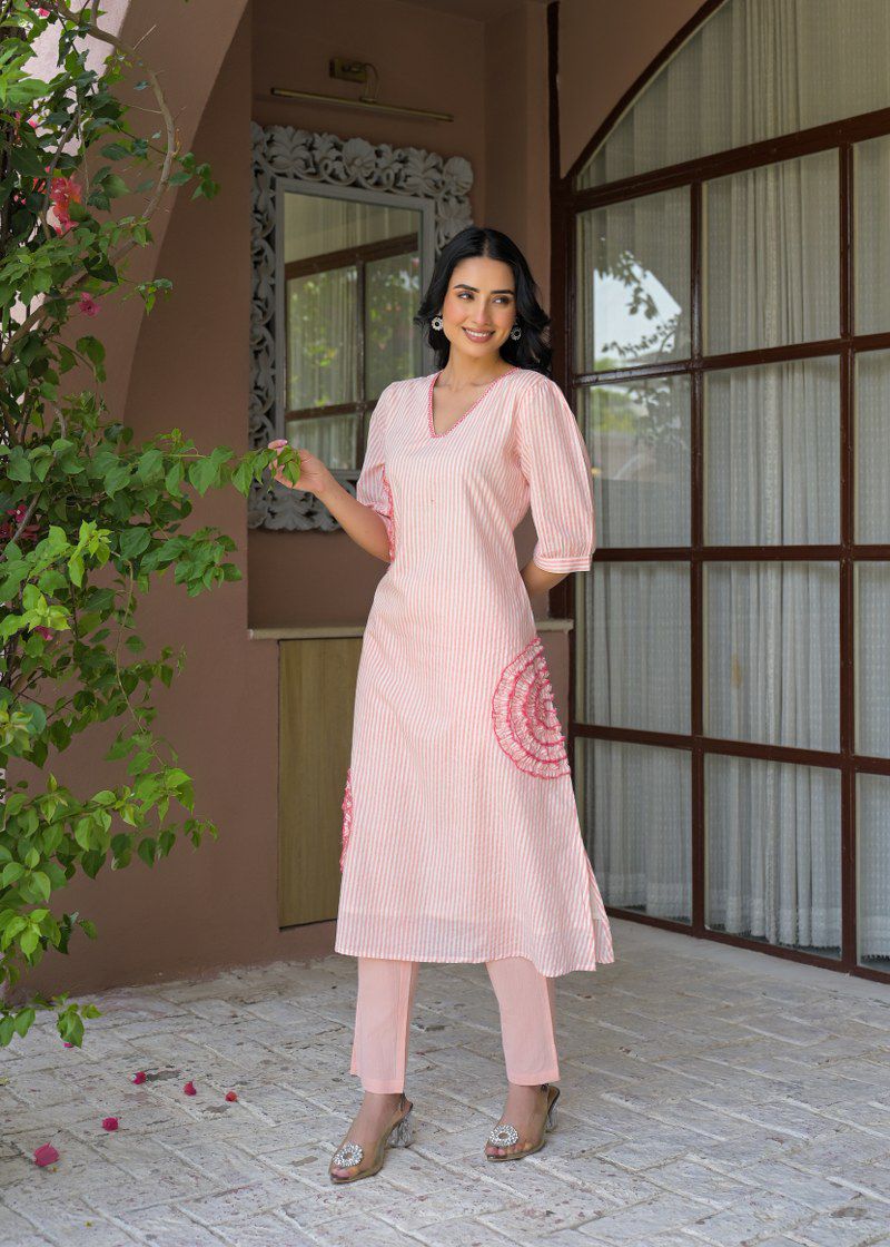 Gulnaar Stripe Co-ord Set