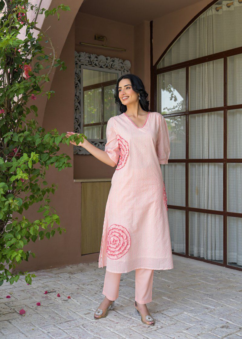 Gulnaar Stripe Co-ord Set