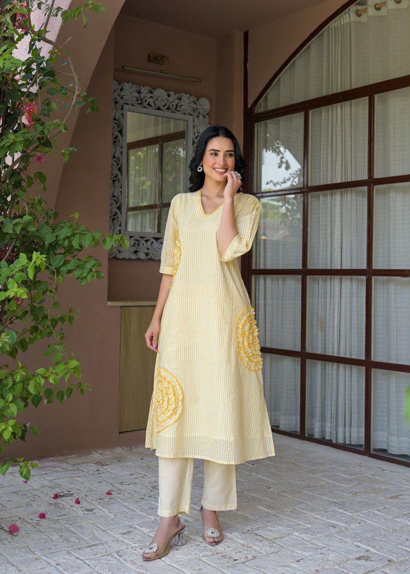 Gulnaar Stripe Co-ord Set