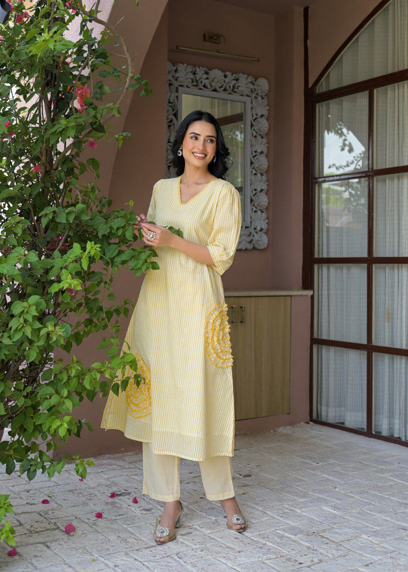 Gulnaar Stripe Co-ord Set