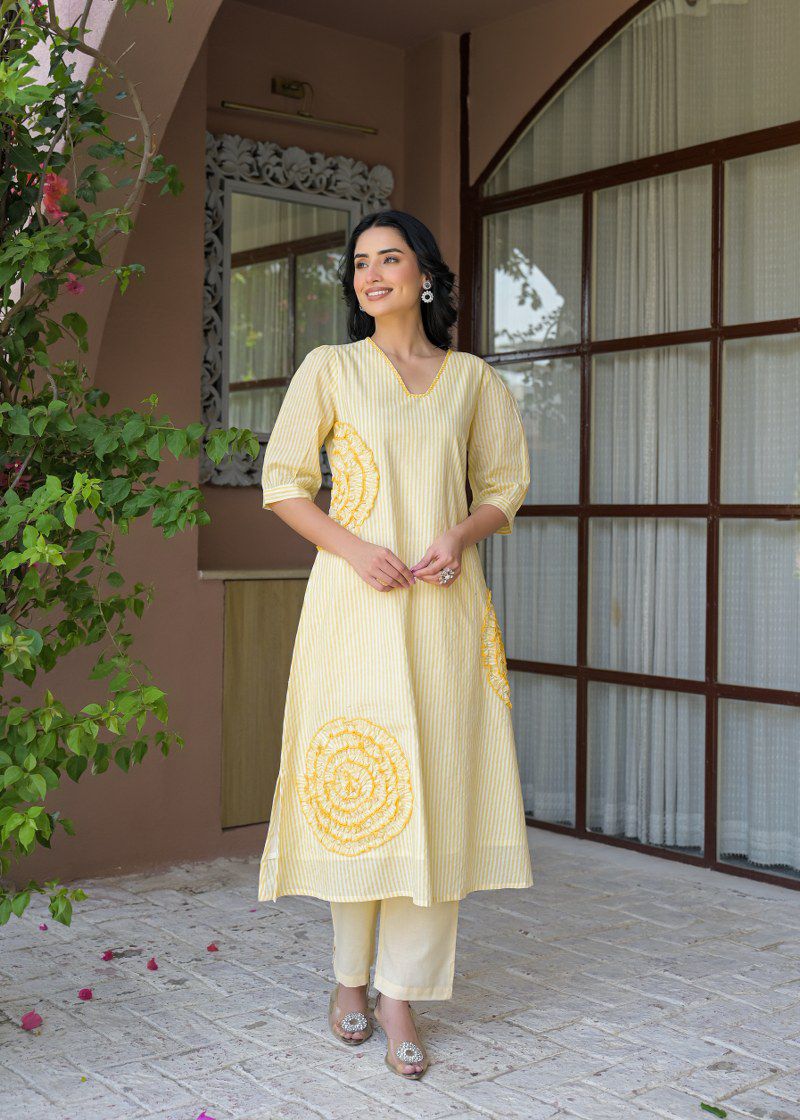 Gulnaar Stripe Co-ord Set