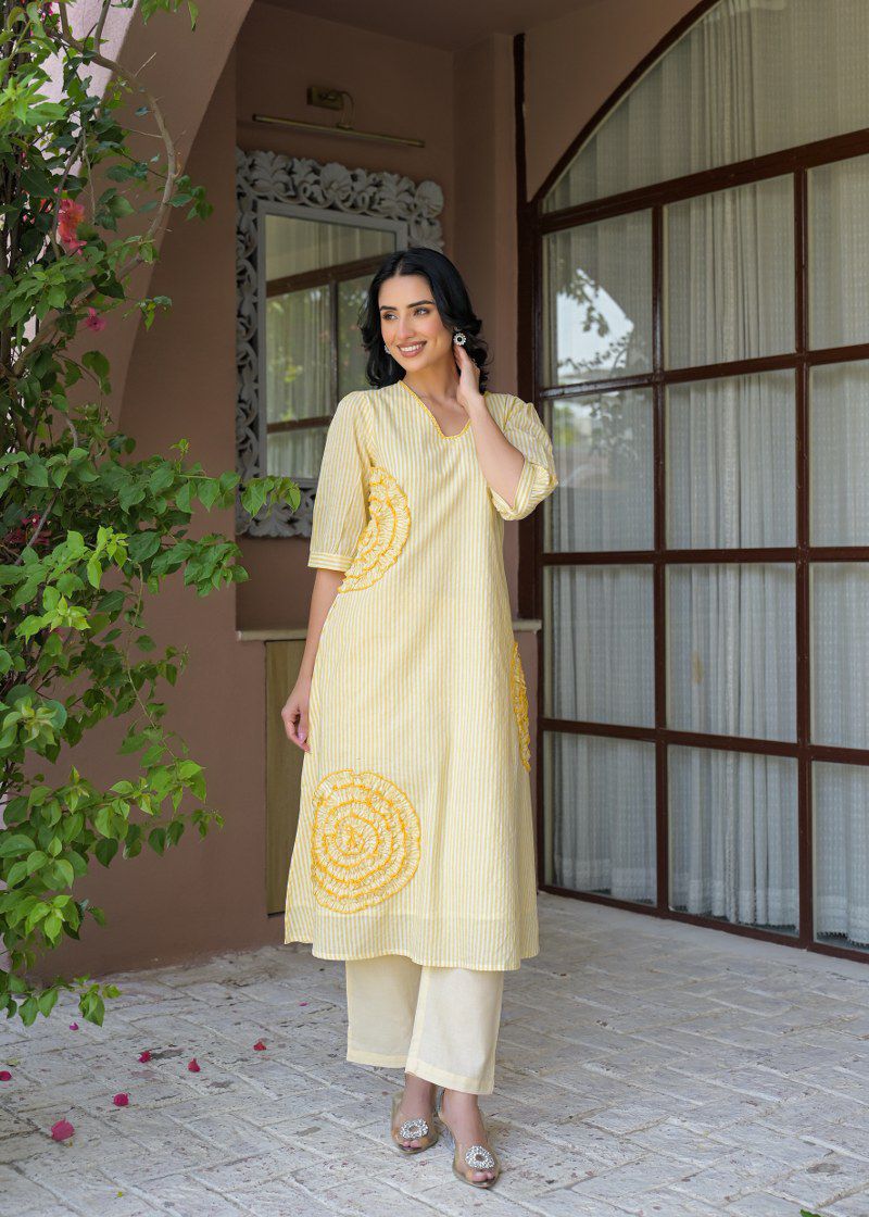 Gulnaar Stripe Co-ord Set
