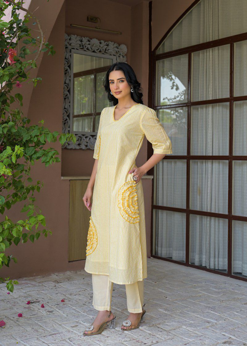 Gulnaar Stripe Co-ord Set
