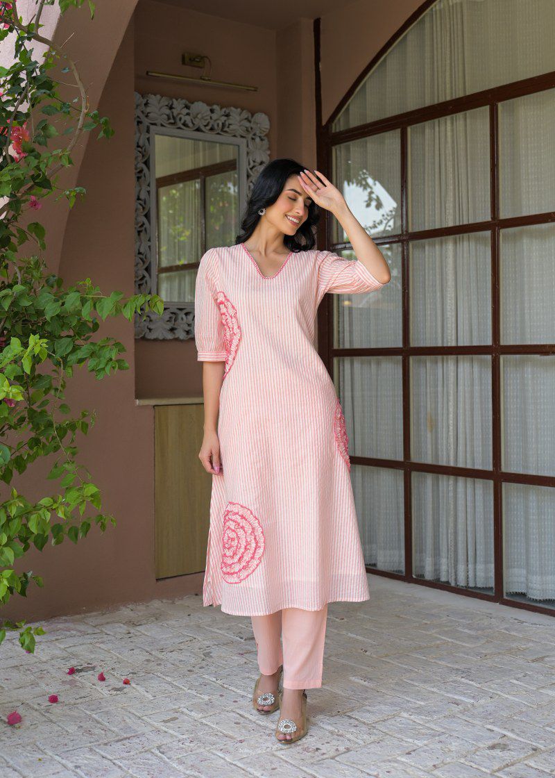 Gulnaar Stripe Co-ord Set