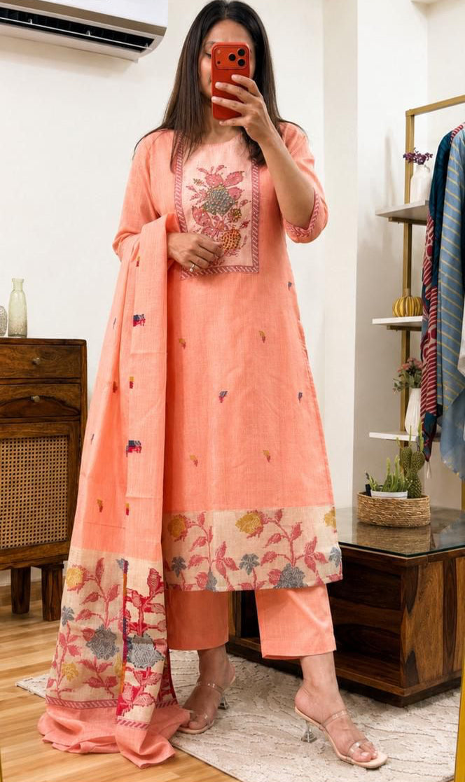 Vasanti Bloom Cotton Suit Sets