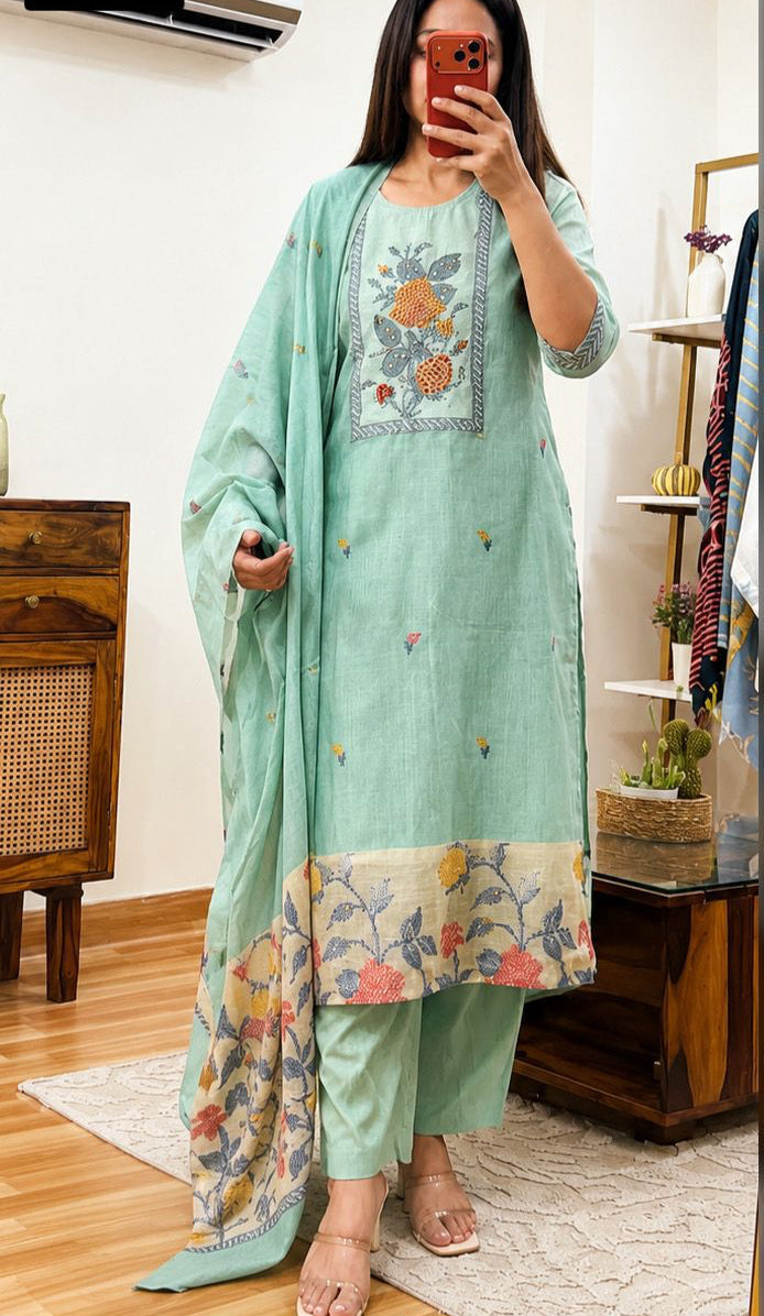Vasanti Bloom Cotton Suit Sets
