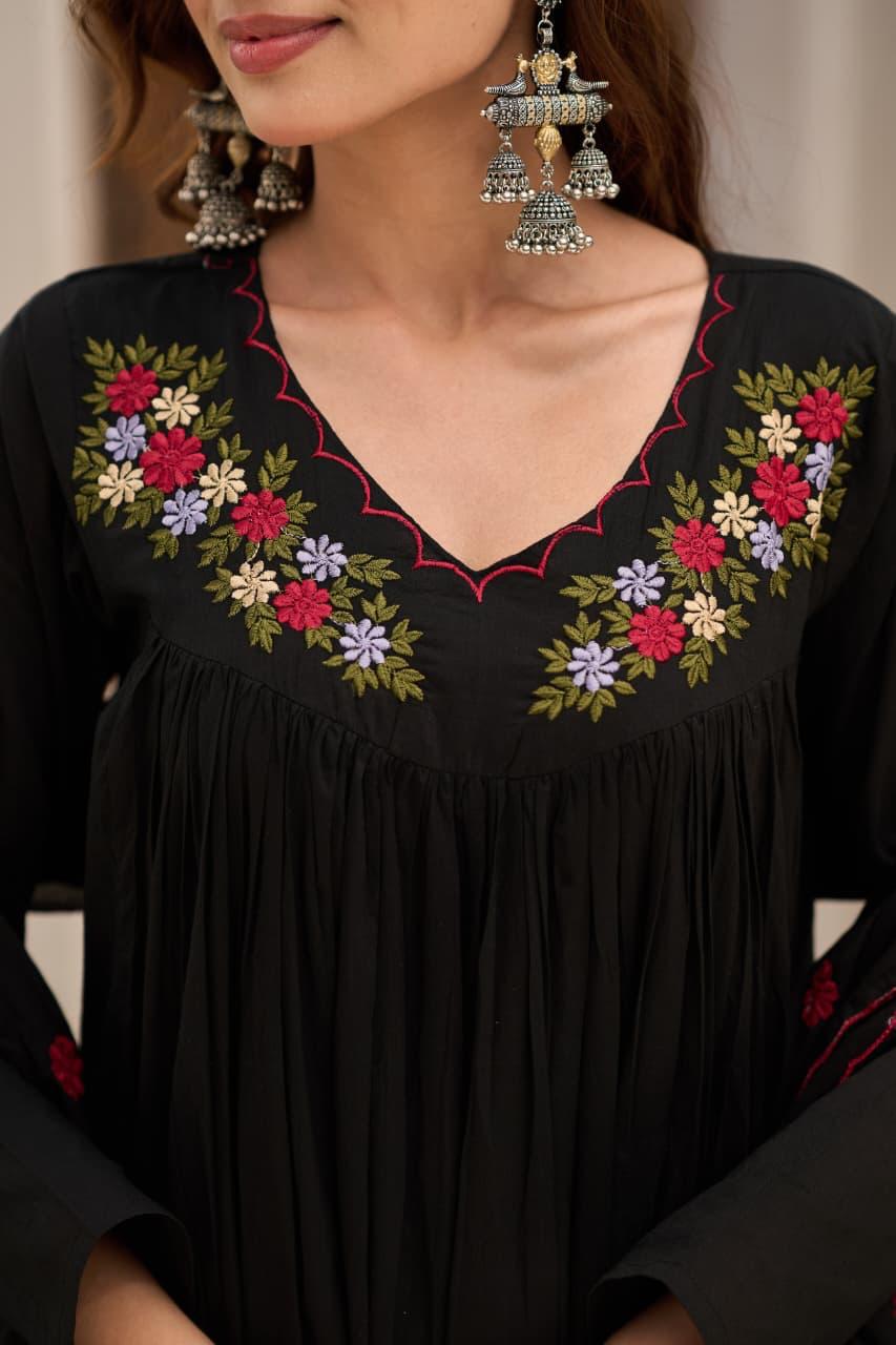 Phoolkari Cotton Suit Sets