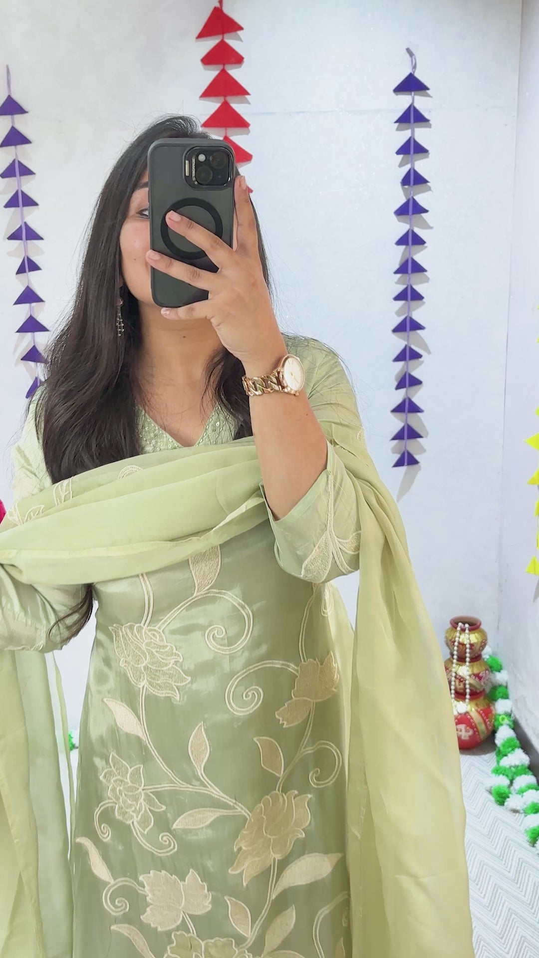 Crystal Silk Graceful Elegance Suit