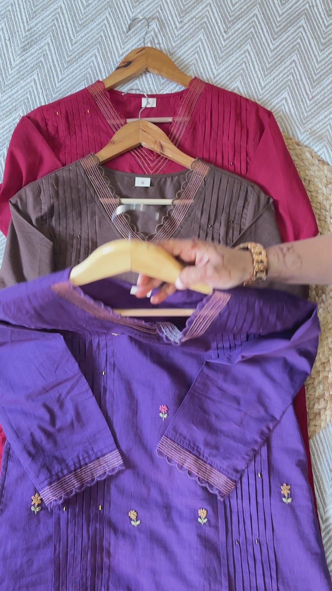 Cotton Thread Work Elegant Suit