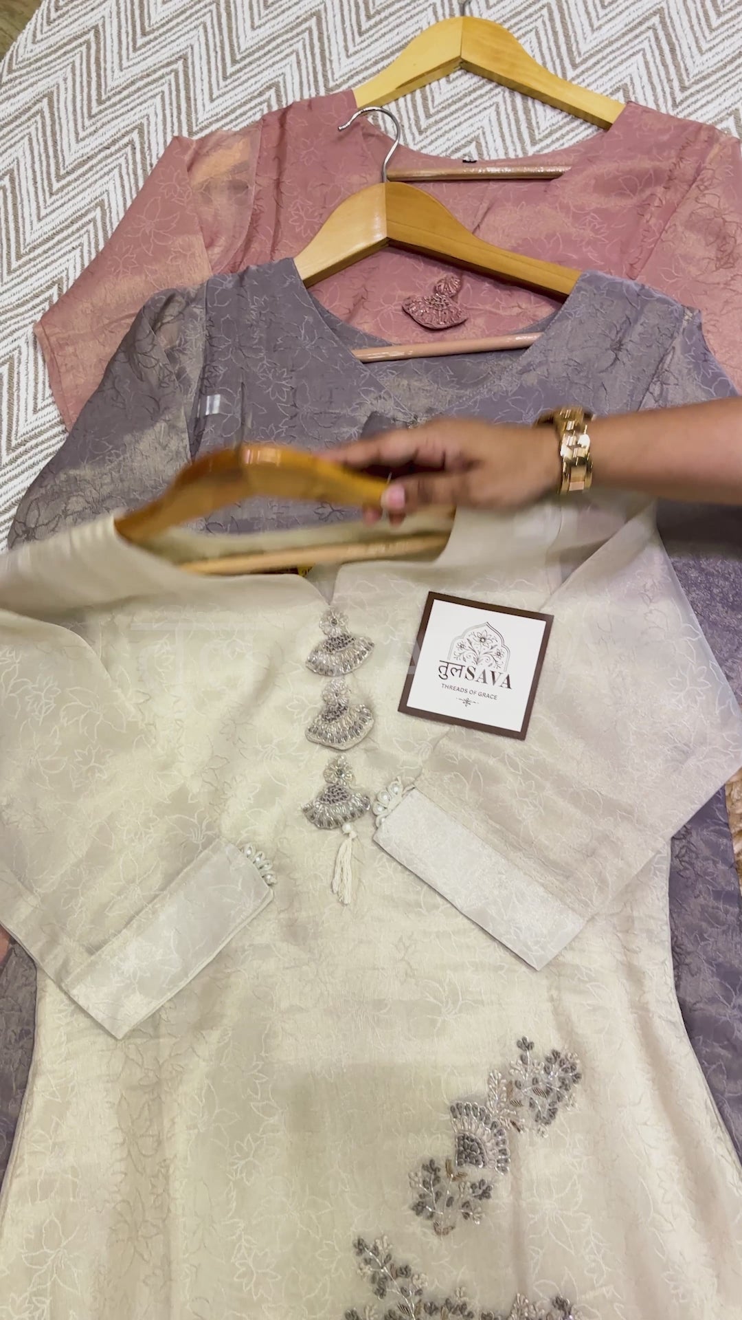 Elegant Premium Tissue Silk Suit