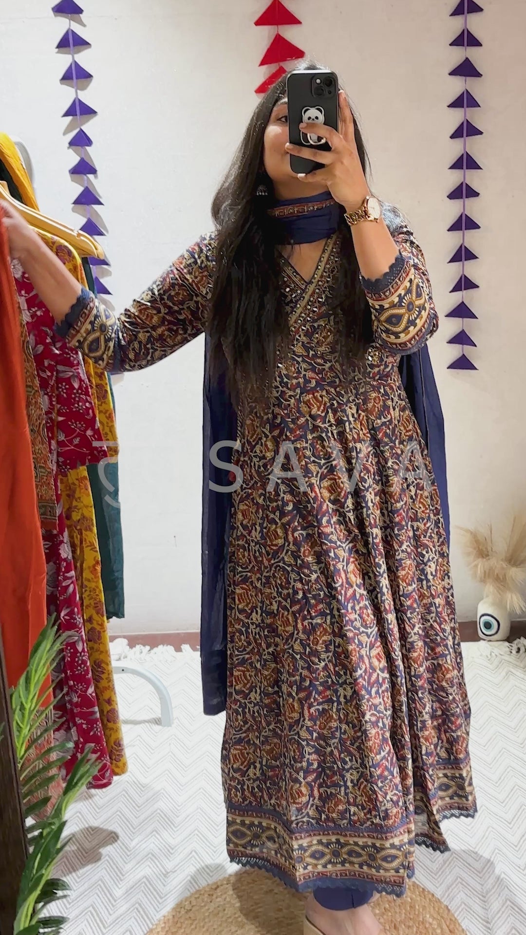 Pure Cotton Anarkali piece suit