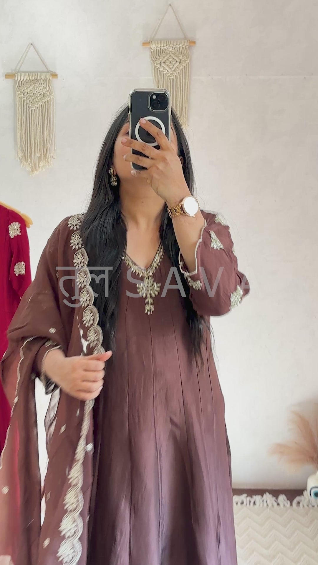 DOLA SILK SUIT HAND WORK SUIT