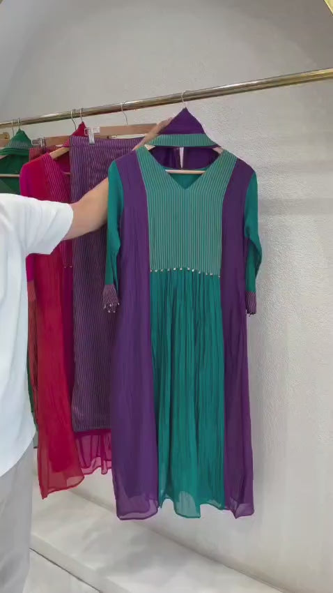 Pure Banarasi Mul Chanderi Suit Sets