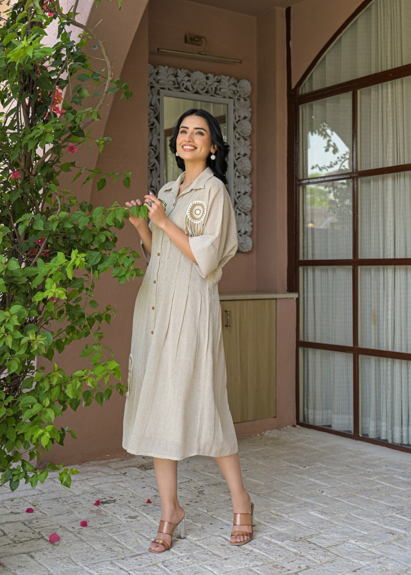 Boho Charm Jute Dress