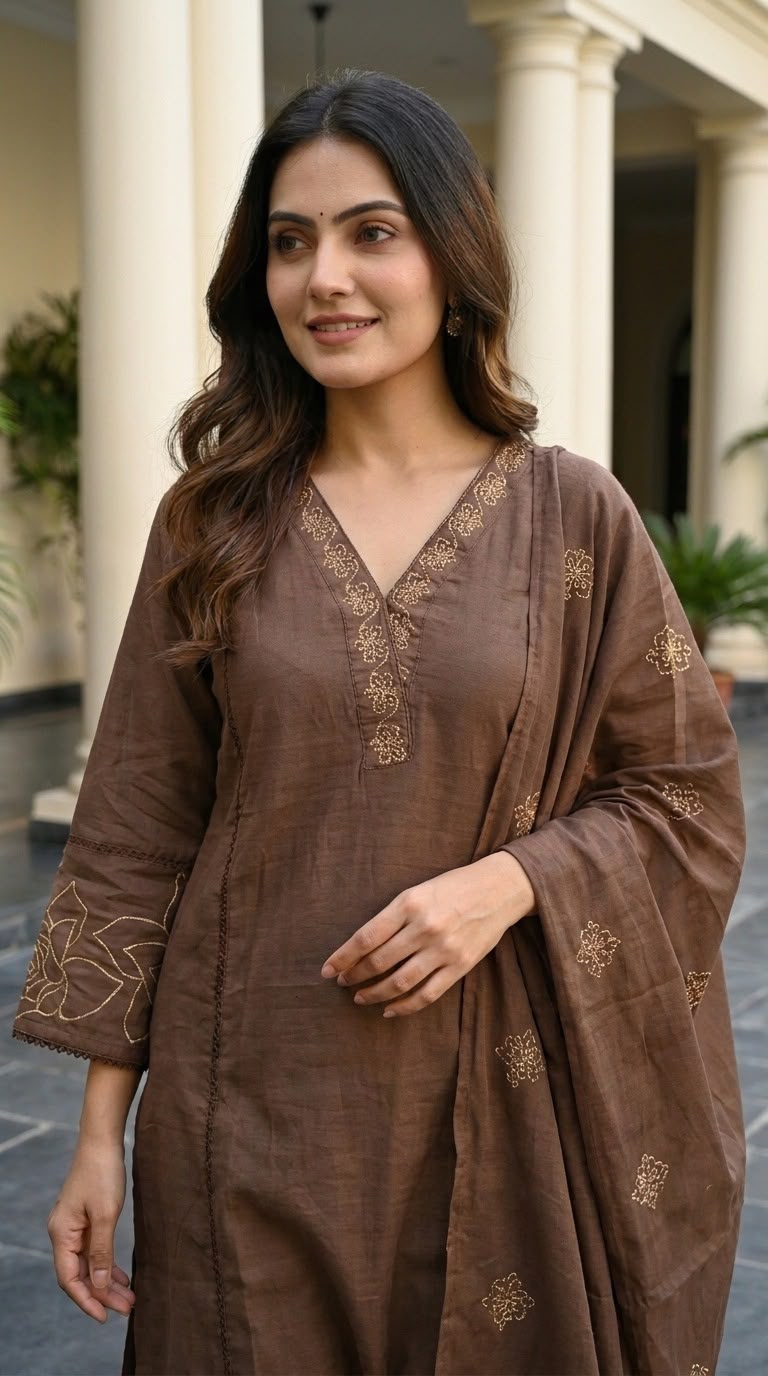 Noor-e-chanderi Suit Set