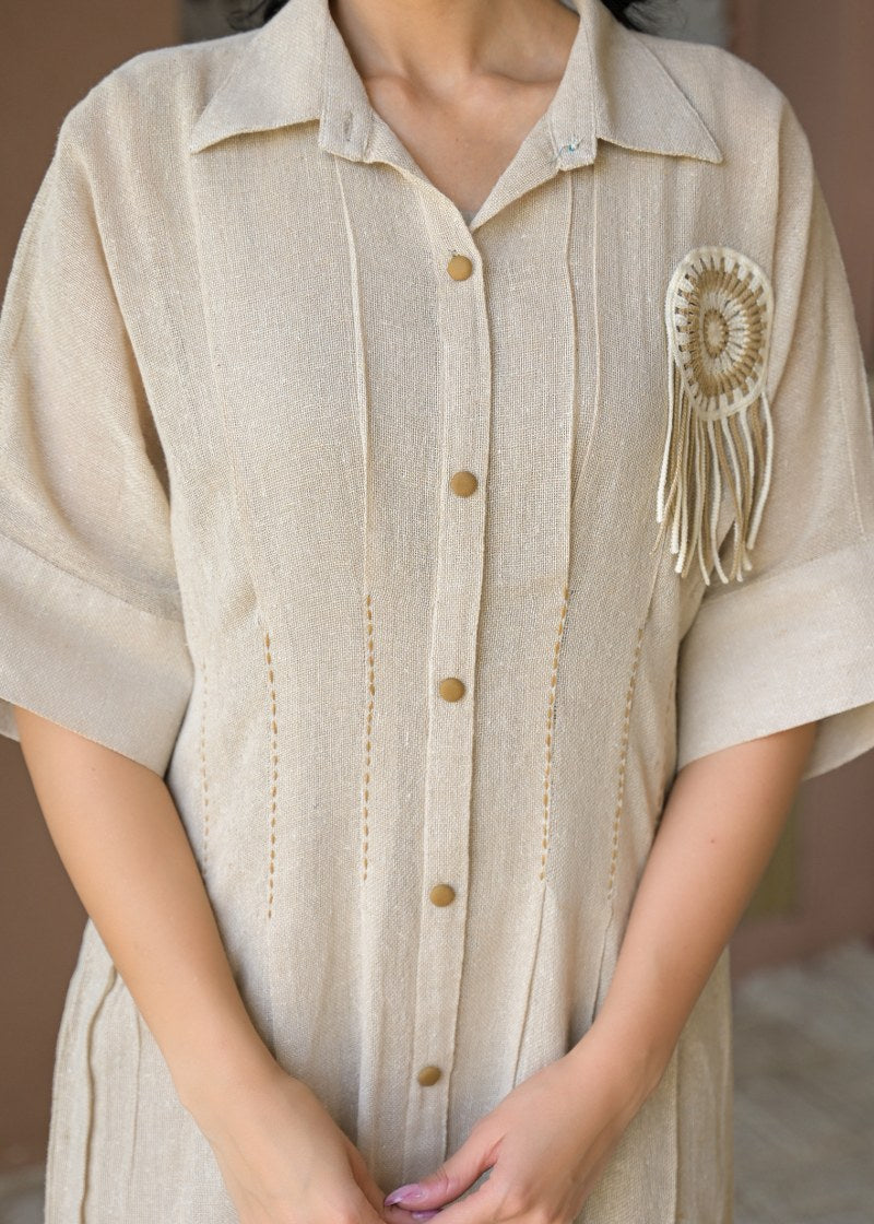 Boho Charm Jute Dress