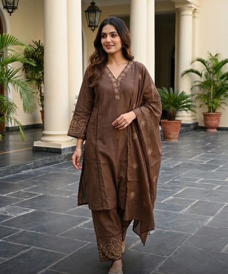 Noor-e-chanderi Suit Set