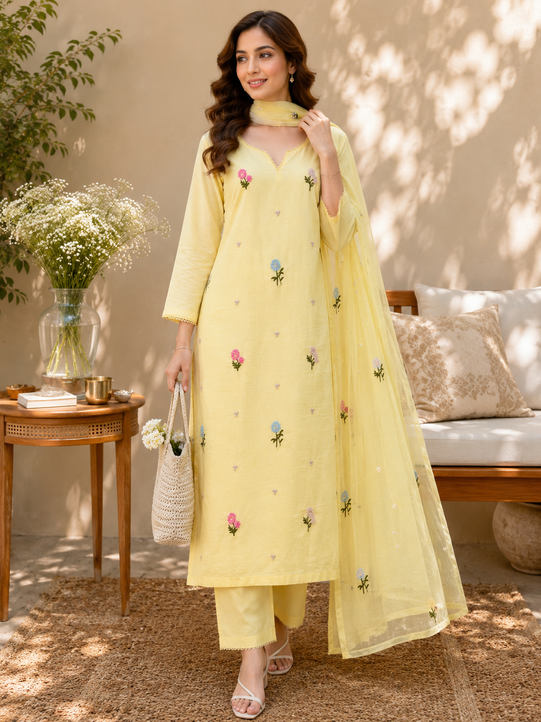 Blooming Meadow Mul Cotton Suit Sets