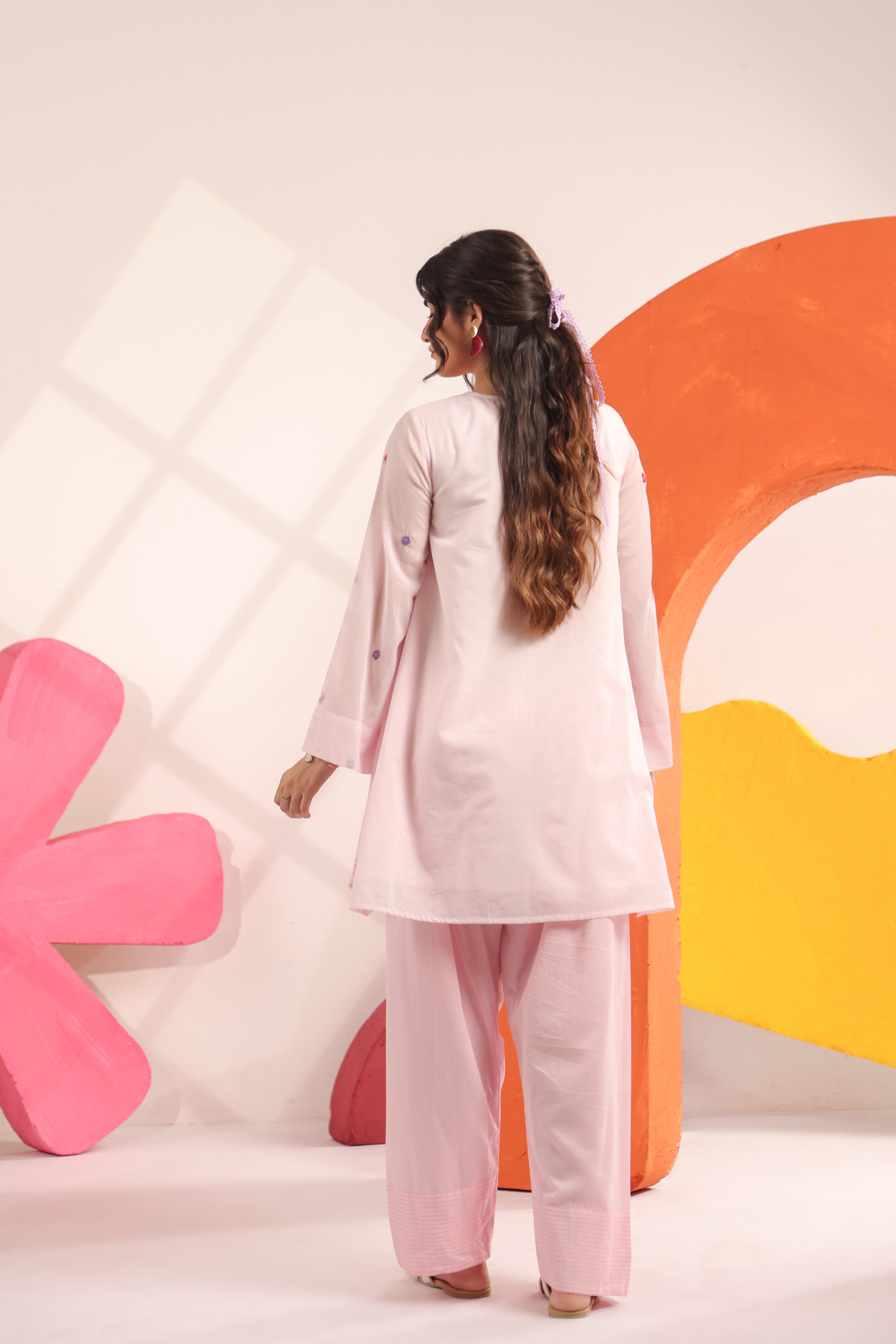 Pastel dream Farsi Co-ord Set
