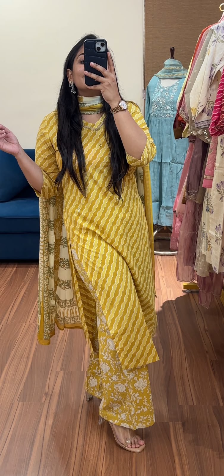 Rangriti Leheriya Elegant Cotton Suit Sets