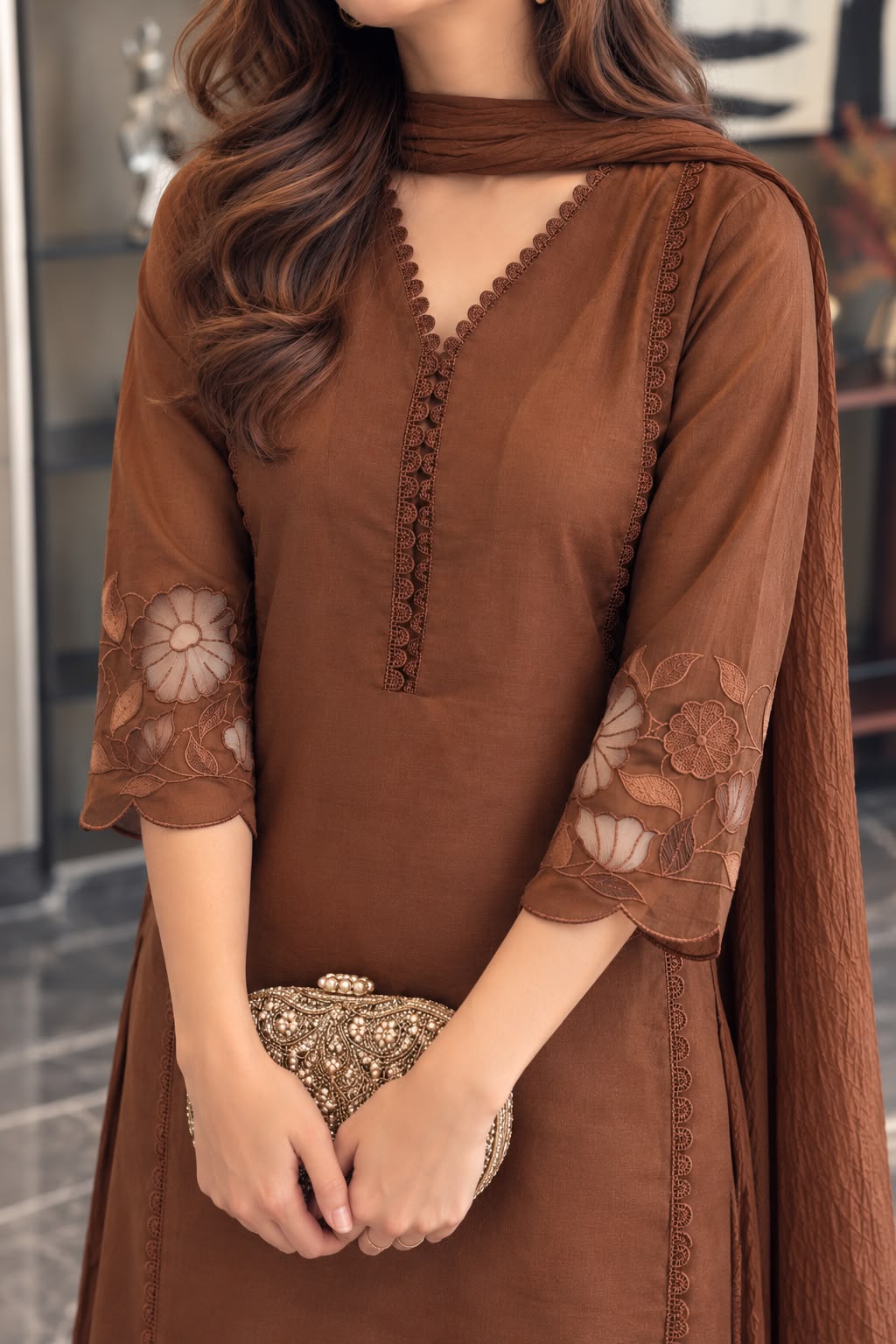 Aaradhya Cotton Suit Sets with Applique Work
